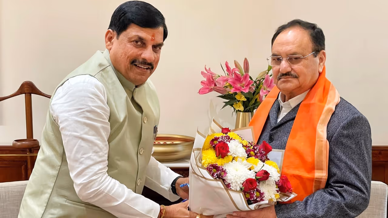 CM Mohan Yadav meet JP Nadda
