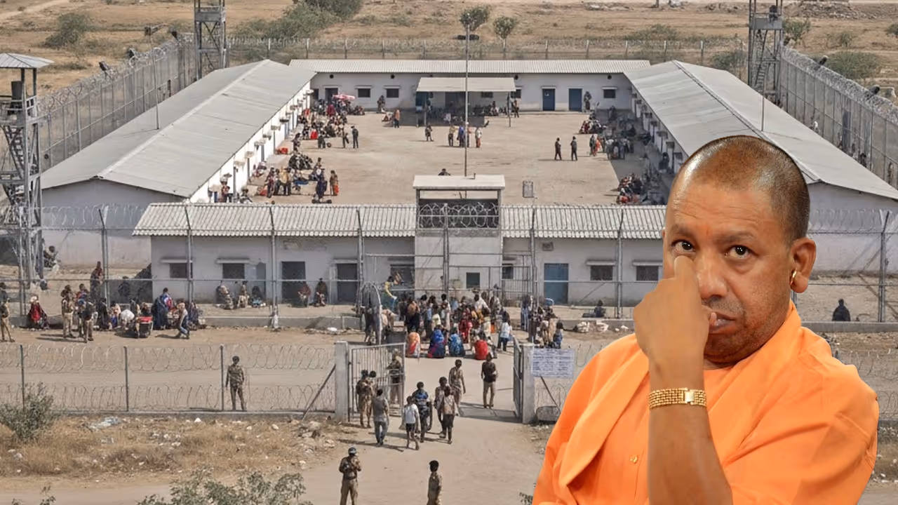 Yogi Government action UP rohingya bangladeshi intruders detention centers