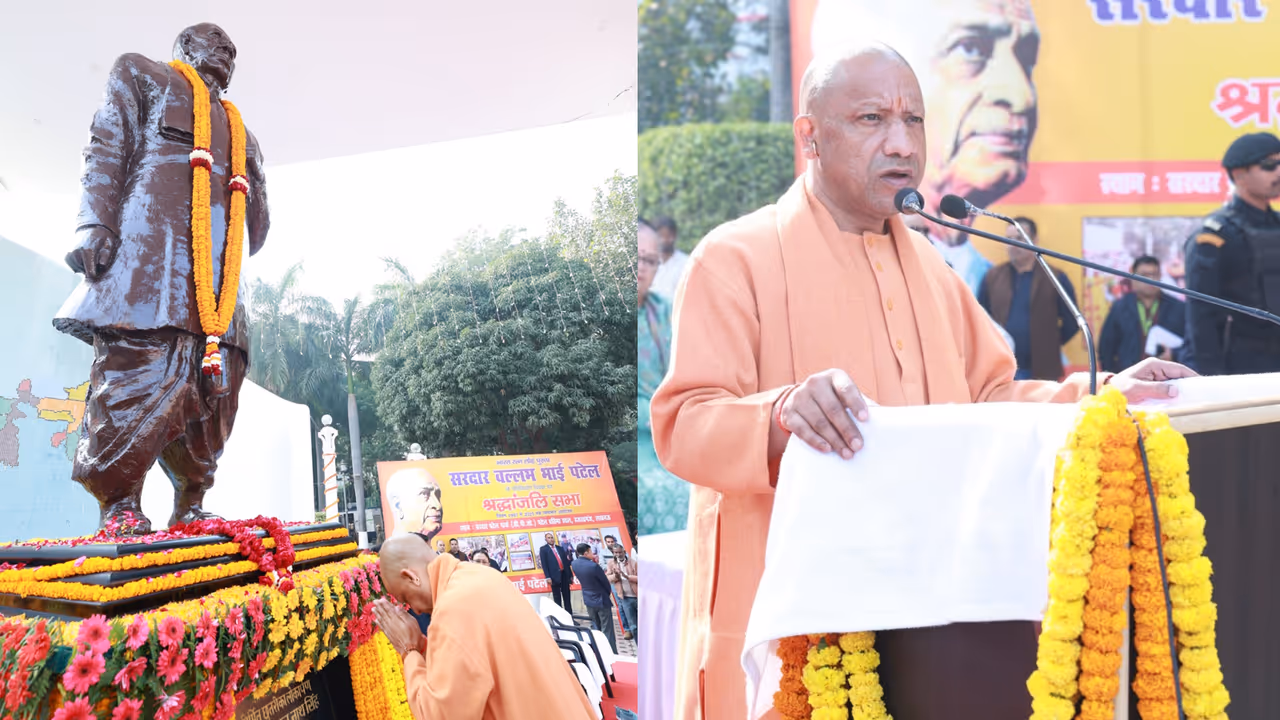 cm yogi tribute sardar vallabhbhai patel punyatithi cm yogi tribute sardar vallabhbhai patel punyatithi