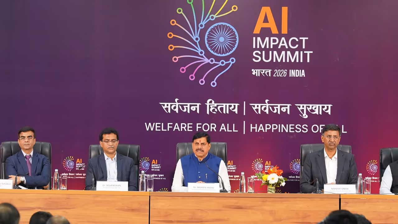 India AI Impact Summit 2026 MP CM Mohan Yadav India AI Impact Summit 2026 MP CM Mohan Yadav