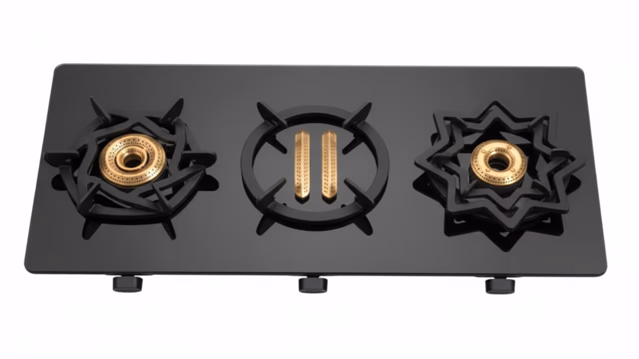 3 burner steel gas stove price