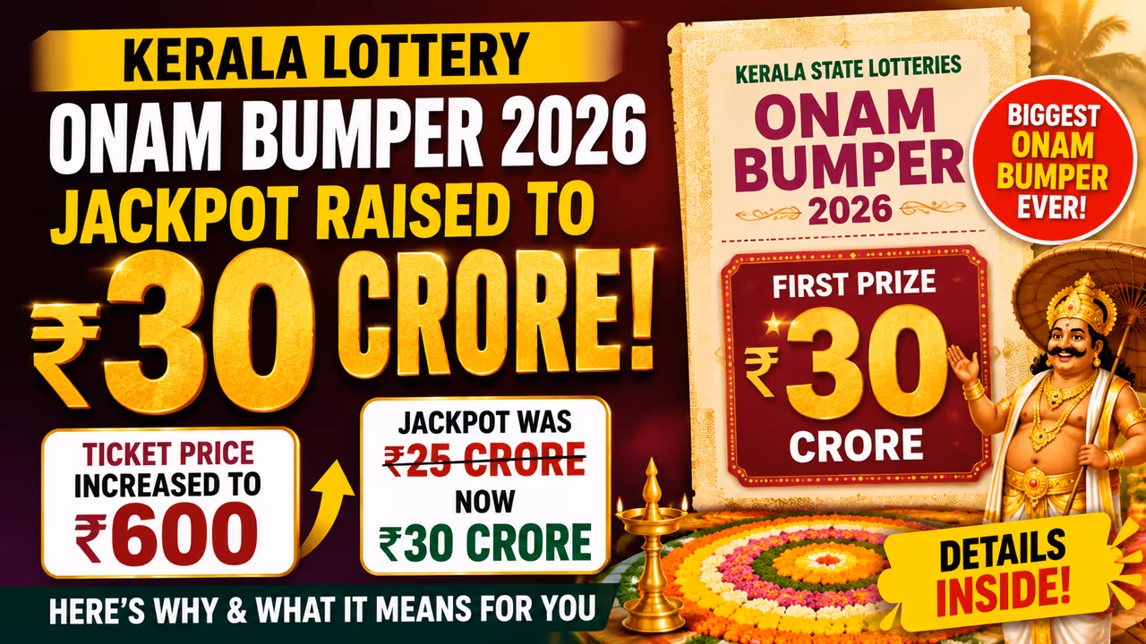 Kerala Lottery Onam Bumper 2026 Kerala Lottery Onam Bumper 2026
