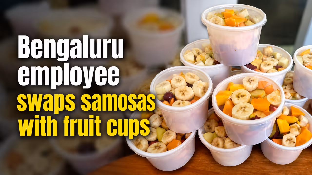 Bengaluru Employee Replaces Samosas With Fruit Cups Bengaluru Employee Replaces Samosas With Fruit Cups