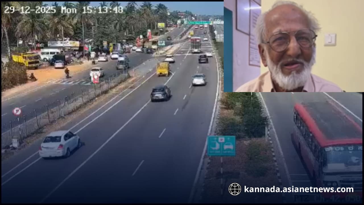 Seat belts save elderly couple after car flips multiple times in accident bengaluru mysuru expressway Seat belts save elderly couple after car flips multiple times in accident bengaluru mysuru expressway