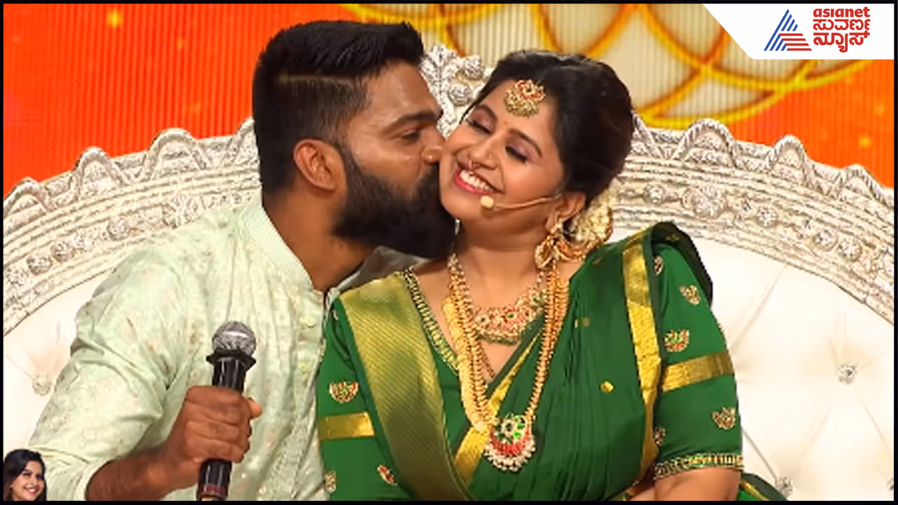 Anchor Anushree with husband Anchor Anushree with husband