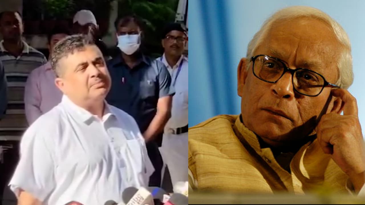 Buddhadev Bhattacharyas health update BJP leaders Subvendu Adhikari and Sukant Majumdar wished the former chief minister well bsm Buddhadev Bhattacharyas health update BJP leaders Subvendu Adhikari and Sukant Majumdar wished the former chief minister well bsm