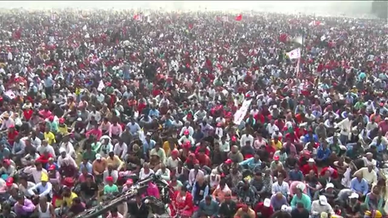 CPM leader Mohammed Saleem attacked Modi and Mamata from the brigade rally bsm