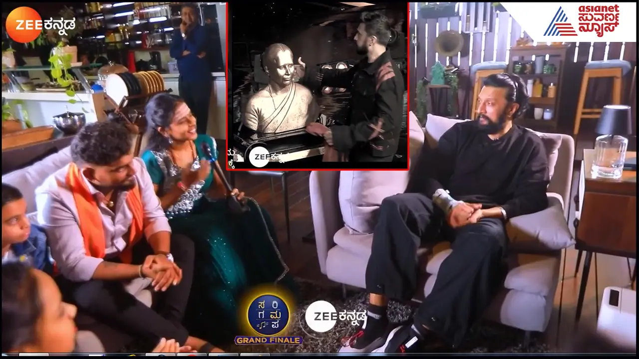 Sudeep with Sarigamapa Finalist