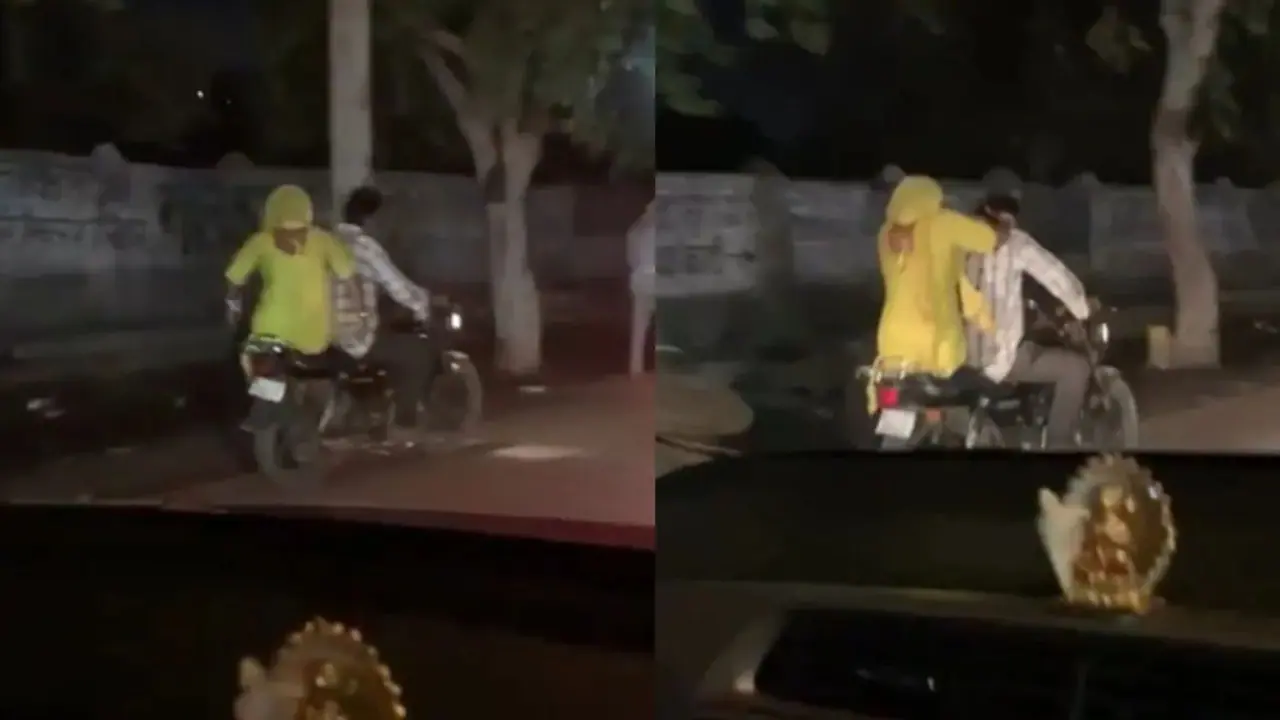 unexpected incident on bike