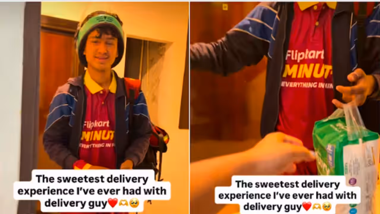 Watch: Flipkart Delivery Partner Skips Doorbell After Spotting Diaper Order, Viral Video Wins Hearts Online Watch: Flipkart Delivery Partner Skips Doorbell After Spotting Diaper Order, Viral Video Wins Hearts Online