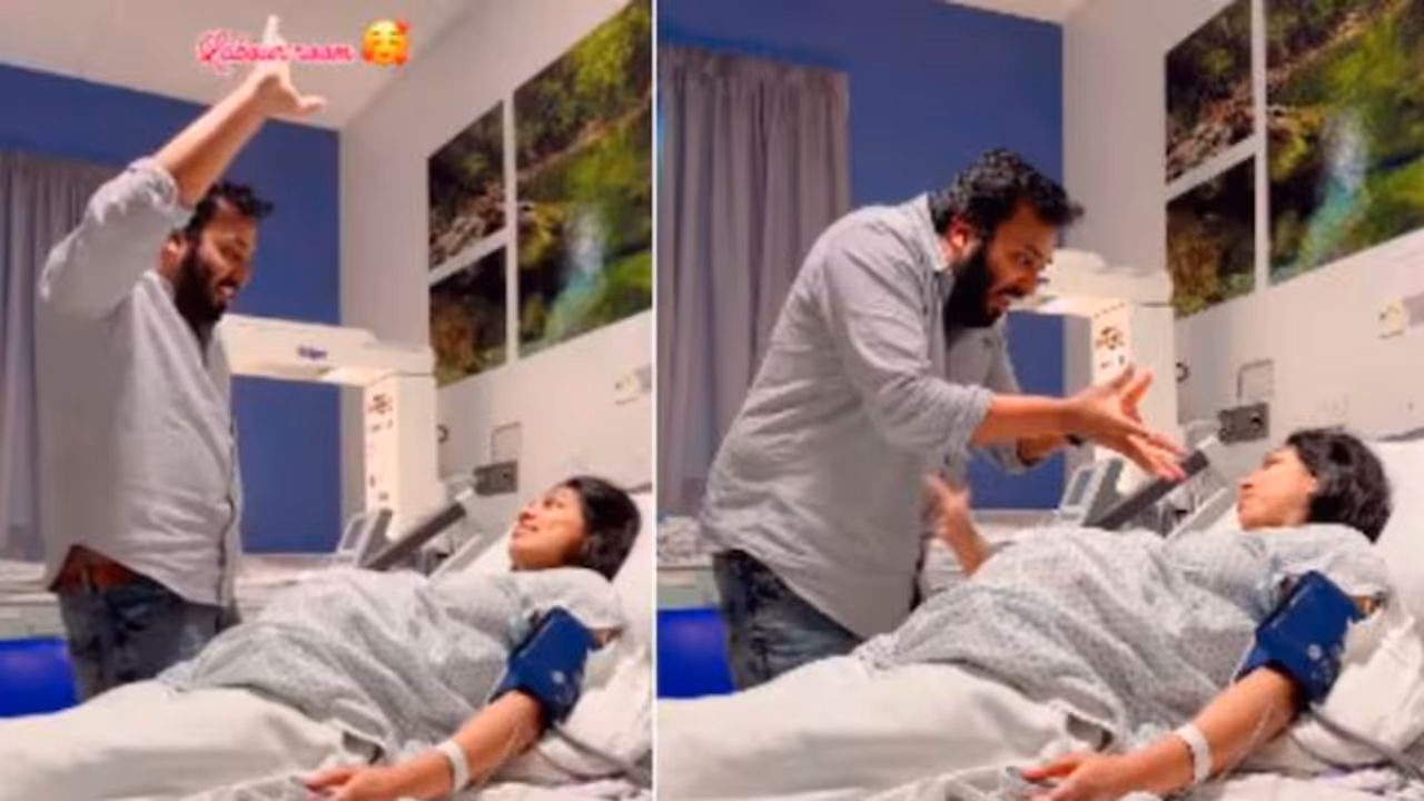 Husband's Funny Dance Helps Wife Cope with Labor Pains