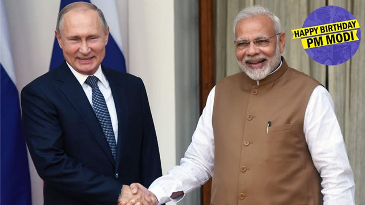 PM Modi Birthday Special Russian President Vladimir Putin And others gives Best Wishes to narendra modi KPY