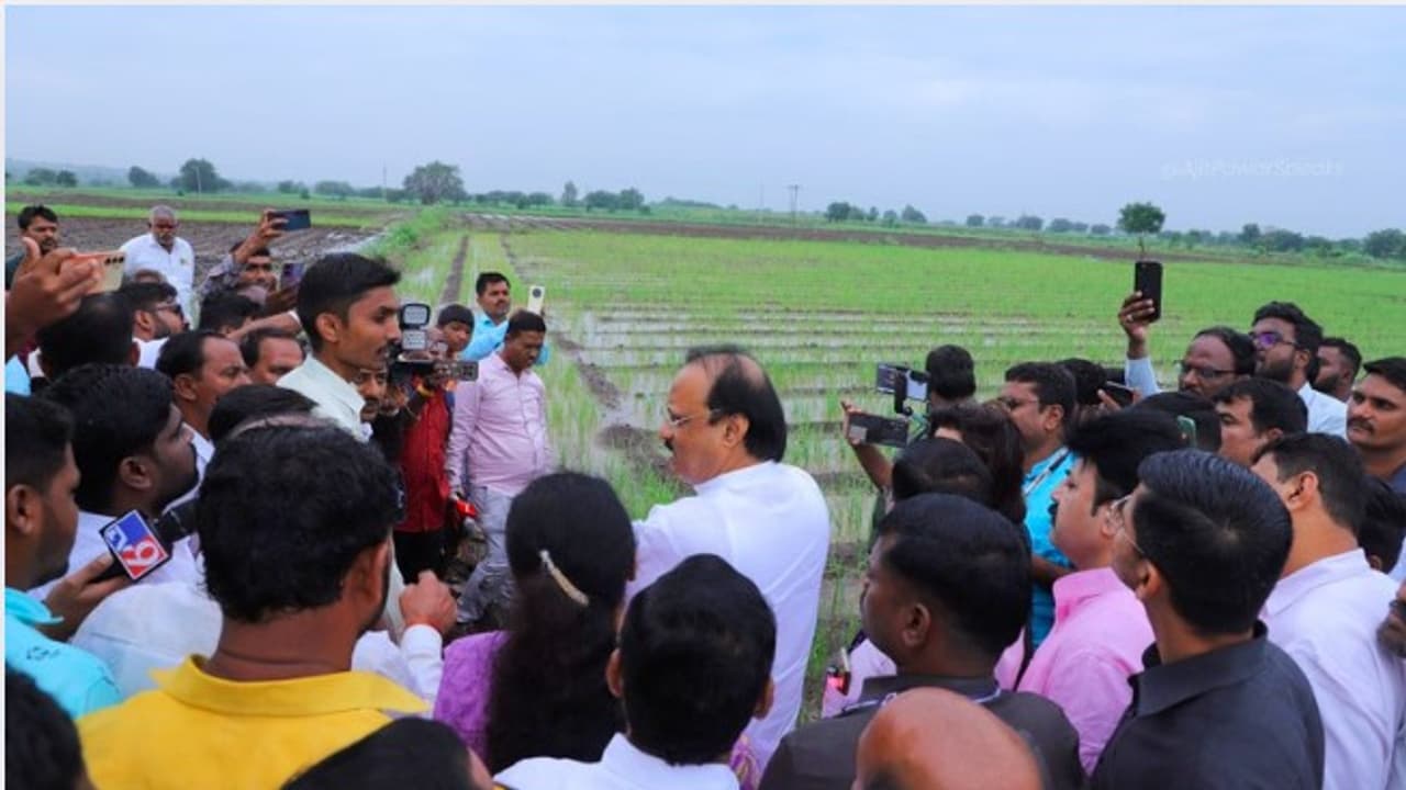 ajit pawar visit dharashiv