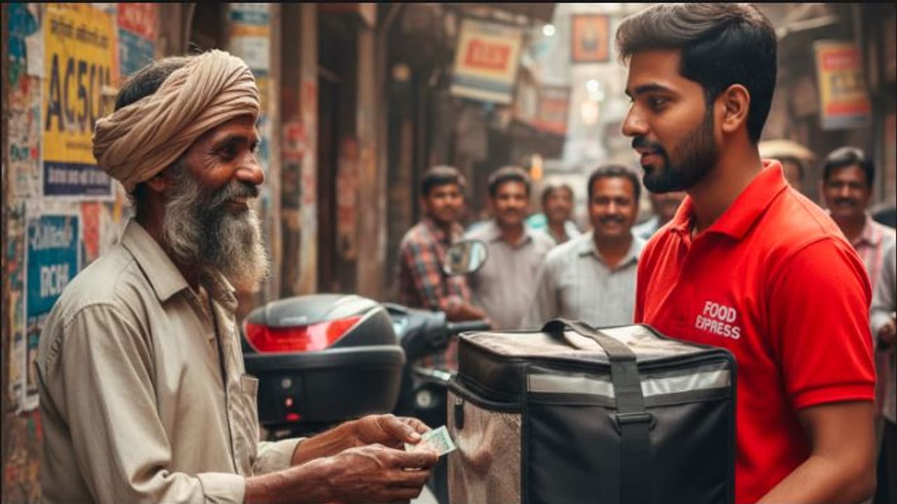 Delivery Agent Stunned After 'Beggar' Orders Food Online Delivery Agent Stunned After 'Beggar' Orders Food Online