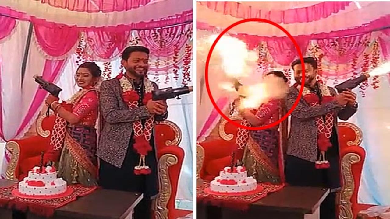 fireworks goes wrong in wedding function fireworks goes wrong in wedding function