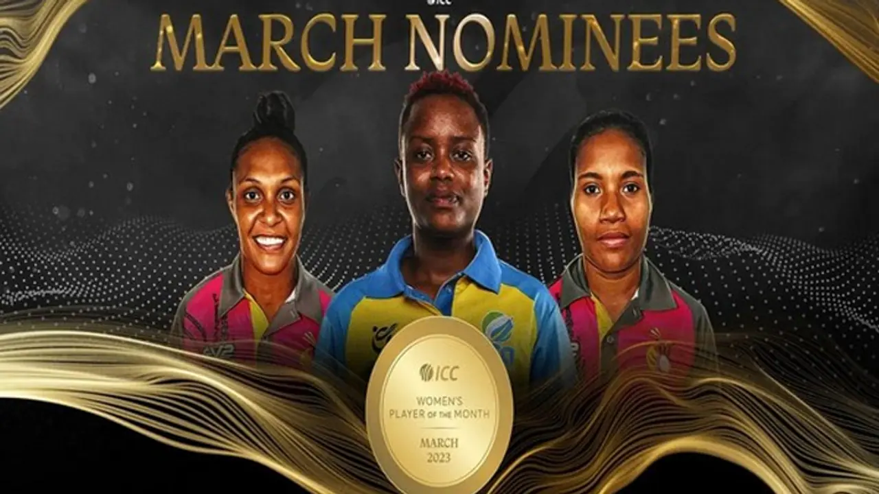 ICC announces March 2023 women player of the month nominees ICC announces March 2023 women player of the month nominees