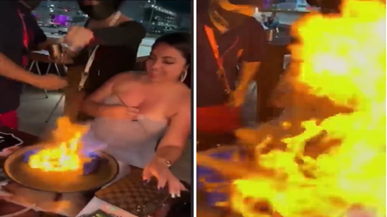 alchoholic drink catches fire alchoholic drink catches fire