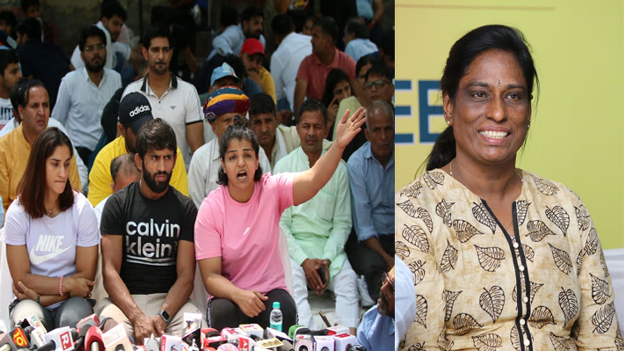 PT Usha vs Indian wrestlers PT Usha vs Indian wrestlers