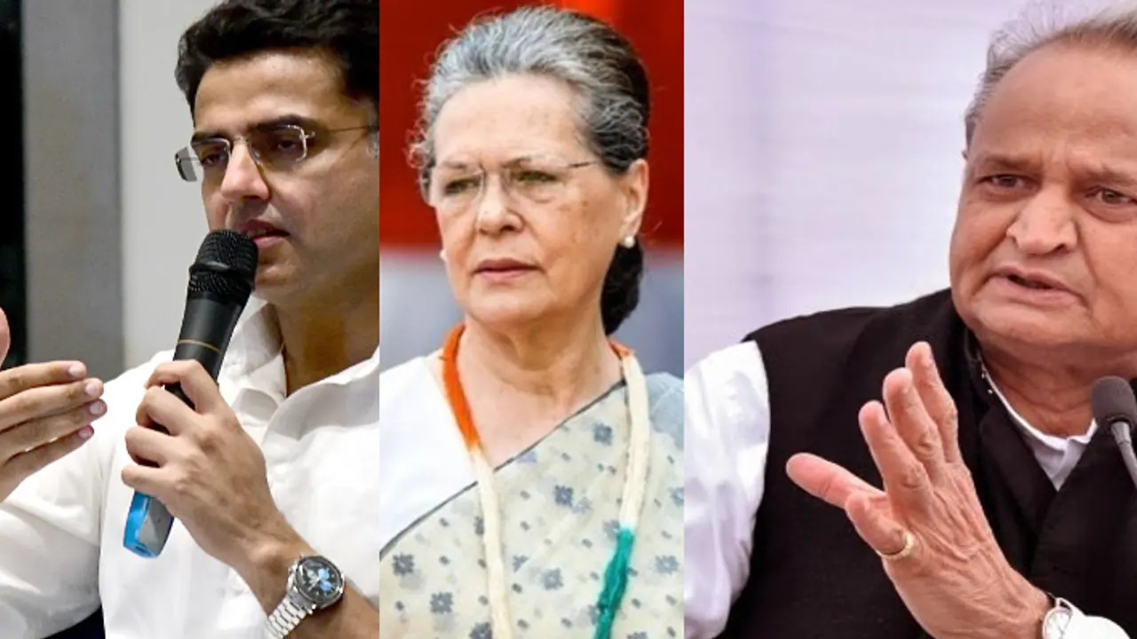 cm ashok gehlot sachin pilot and sonia gandhi cm ashok gehlot sachin pilot and sonia gandhi