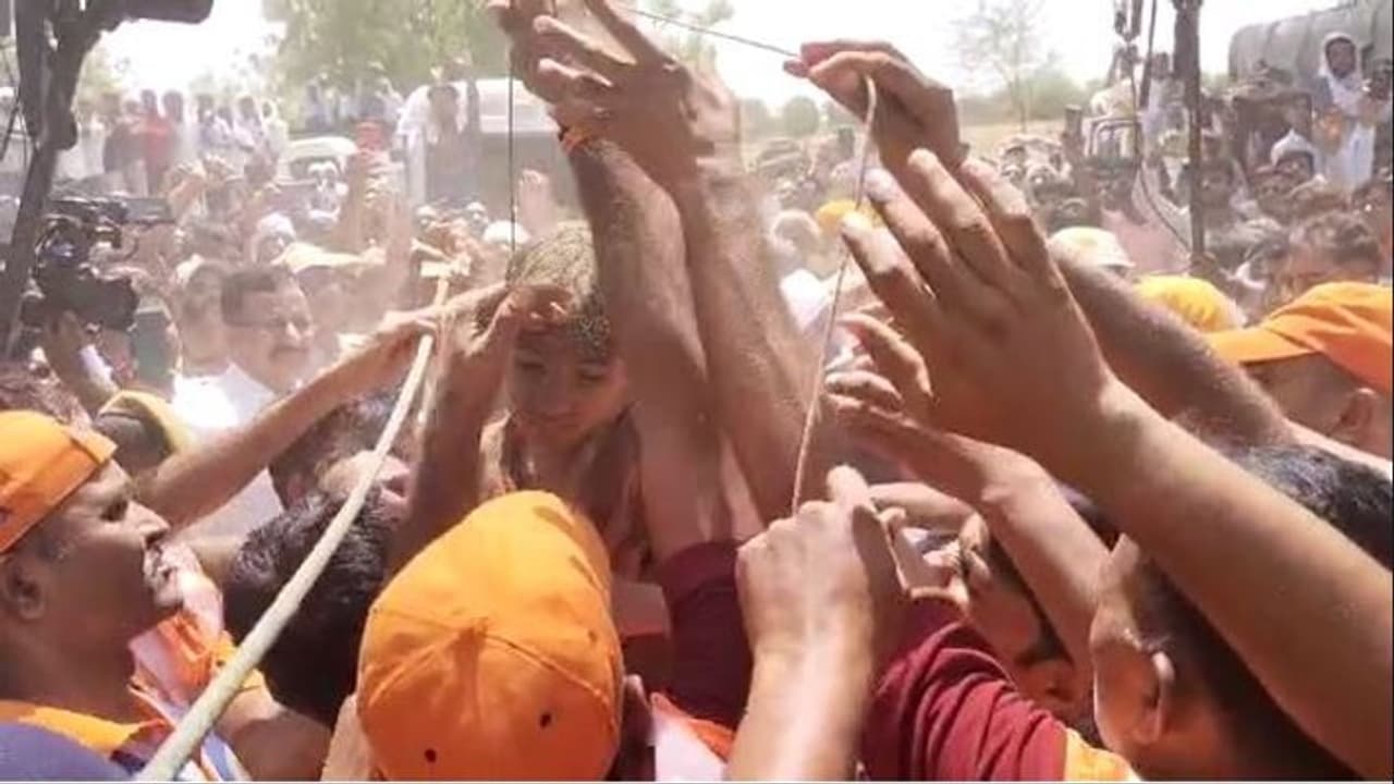 child rescued by NDRF child rescued by NDRF