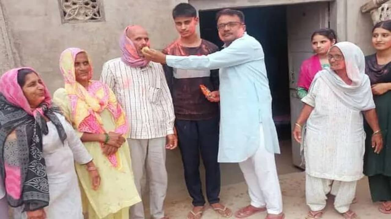 RBSE topper student family RBSE topper student family