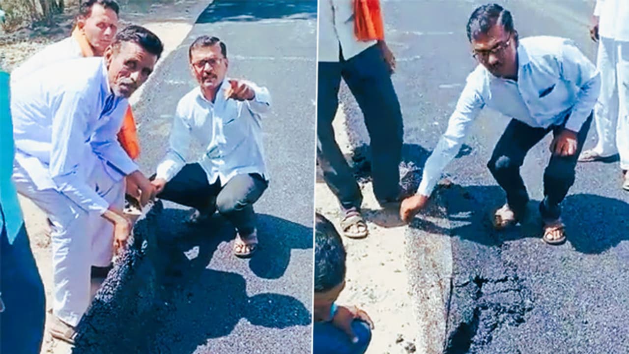 road construction in Jalna road construction in Jalna