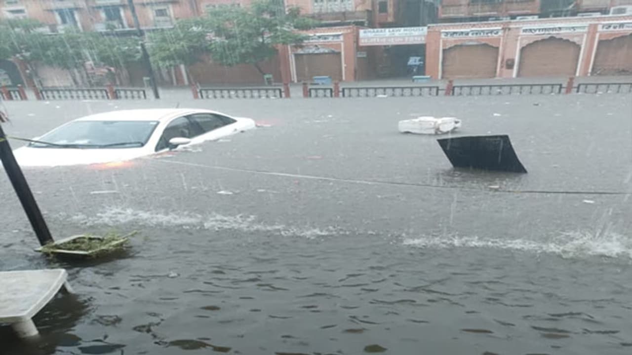 jaipur flood like situation and heavy rains jaipur flood like situation and heavy rains