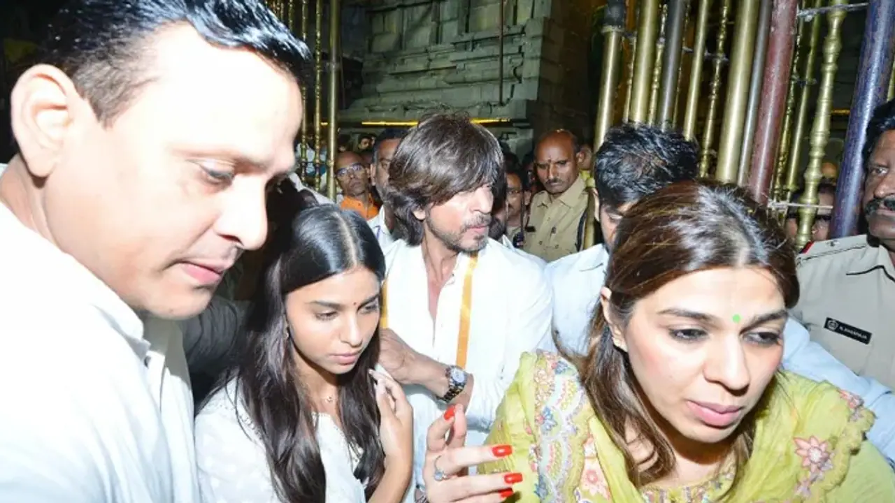 shahrukh khan prayers at sri venkateswara temple
