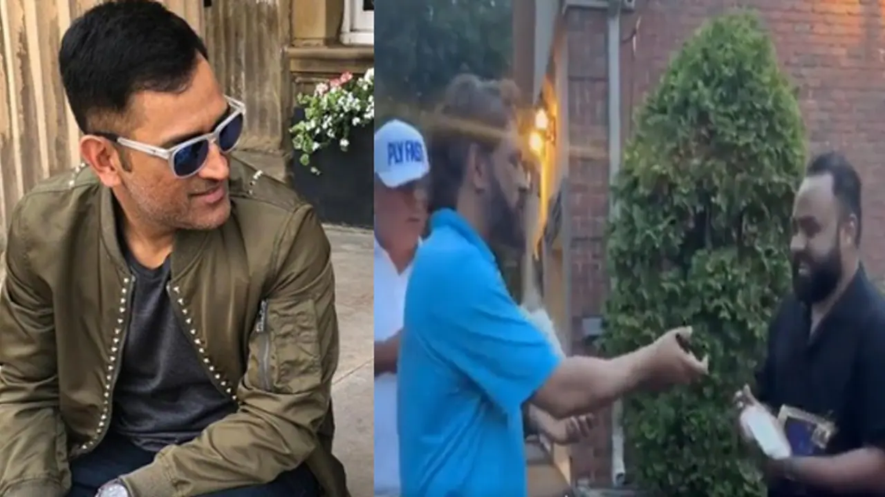 MS Dhoni chocolate viral video MS Dhoni chocolate viral video