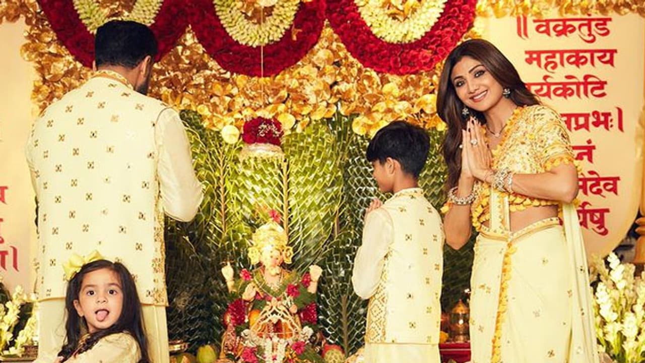 shilpa shetty celebrate ganesh chaturthi shilpa shetty celebrate ganesh chaturthi