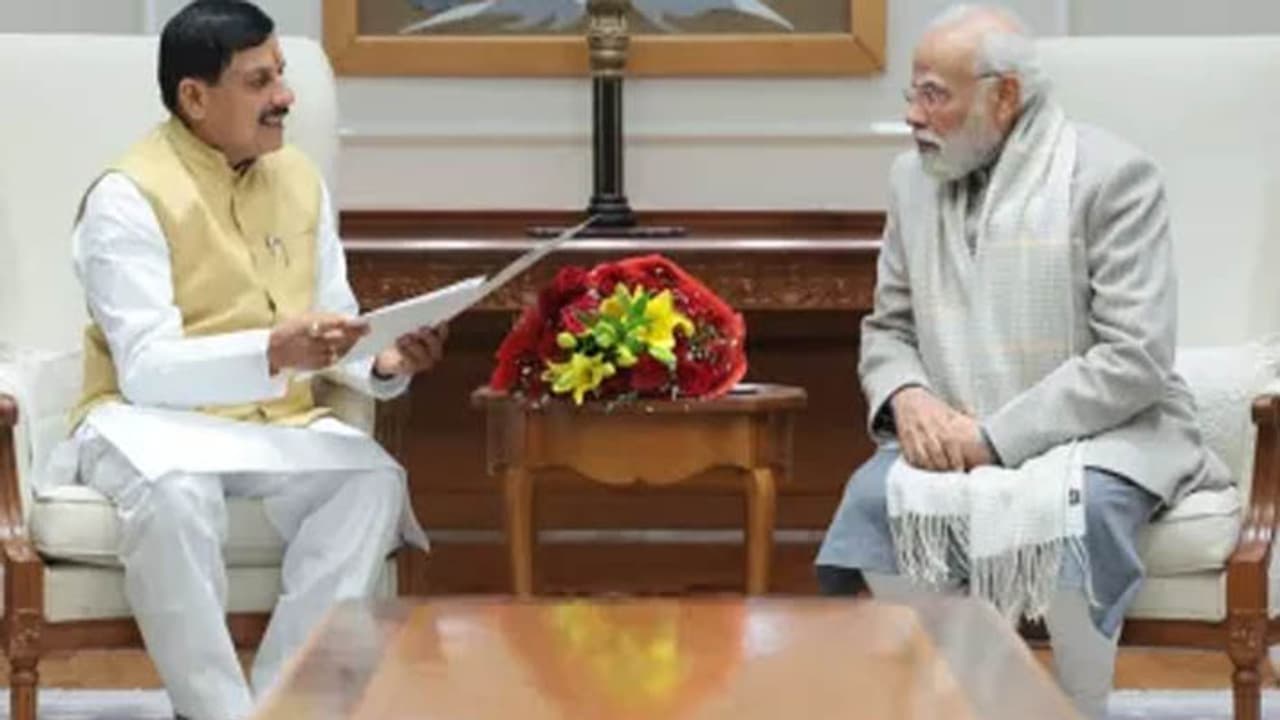 PM Modi with CM Mohan Yadav