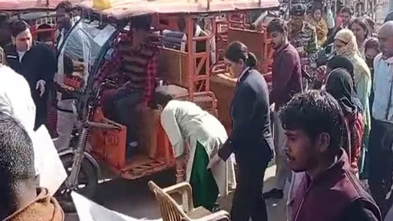 Rajasthan CM Bhajanlal Sharma wife and son Rajasthan CM Bhajanlal Sharma wife and son