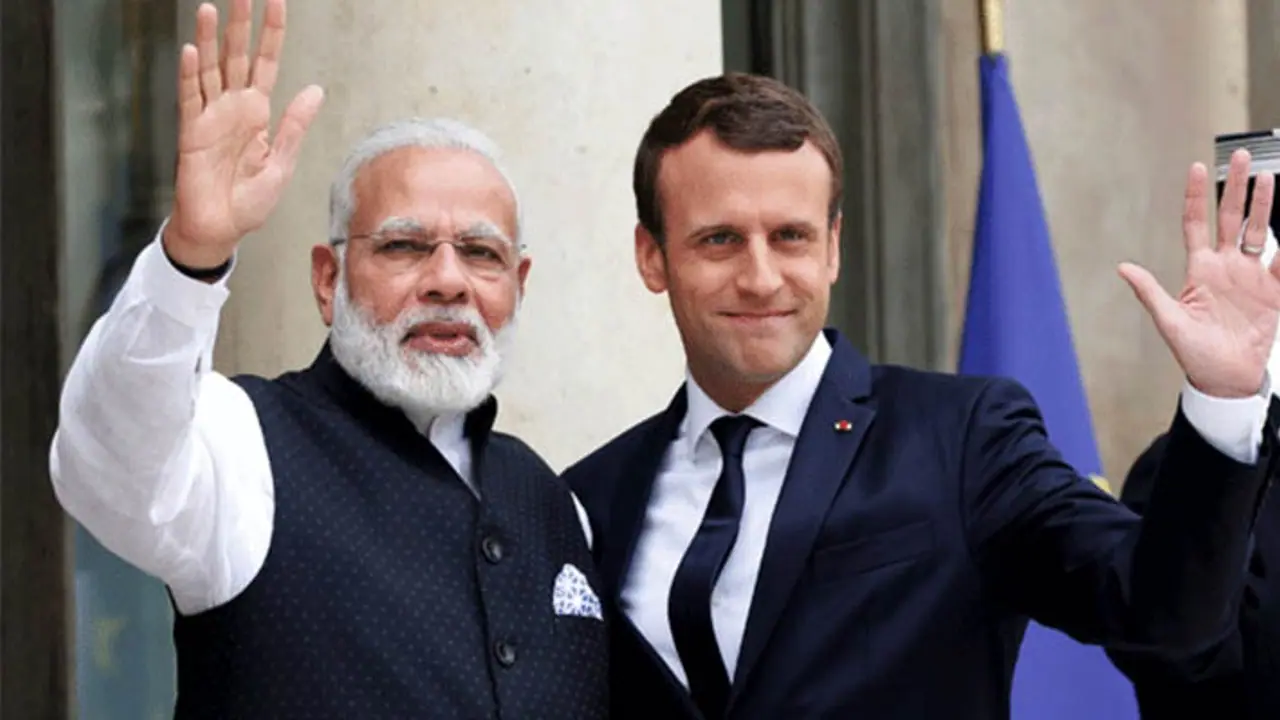 Narendra Modi and French President Emmanuel Macron Narendra Modi and French President Emmanuel Macron