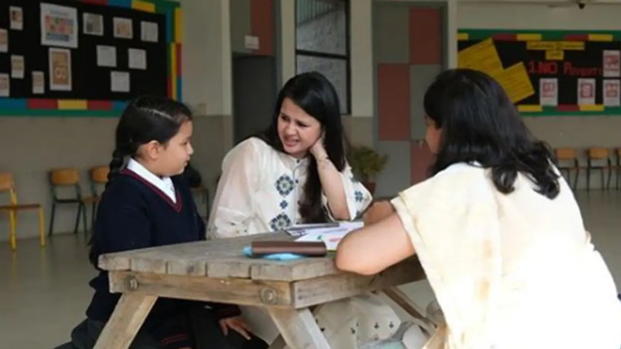 Sakshi dhoni in Ziva PTA Meeting