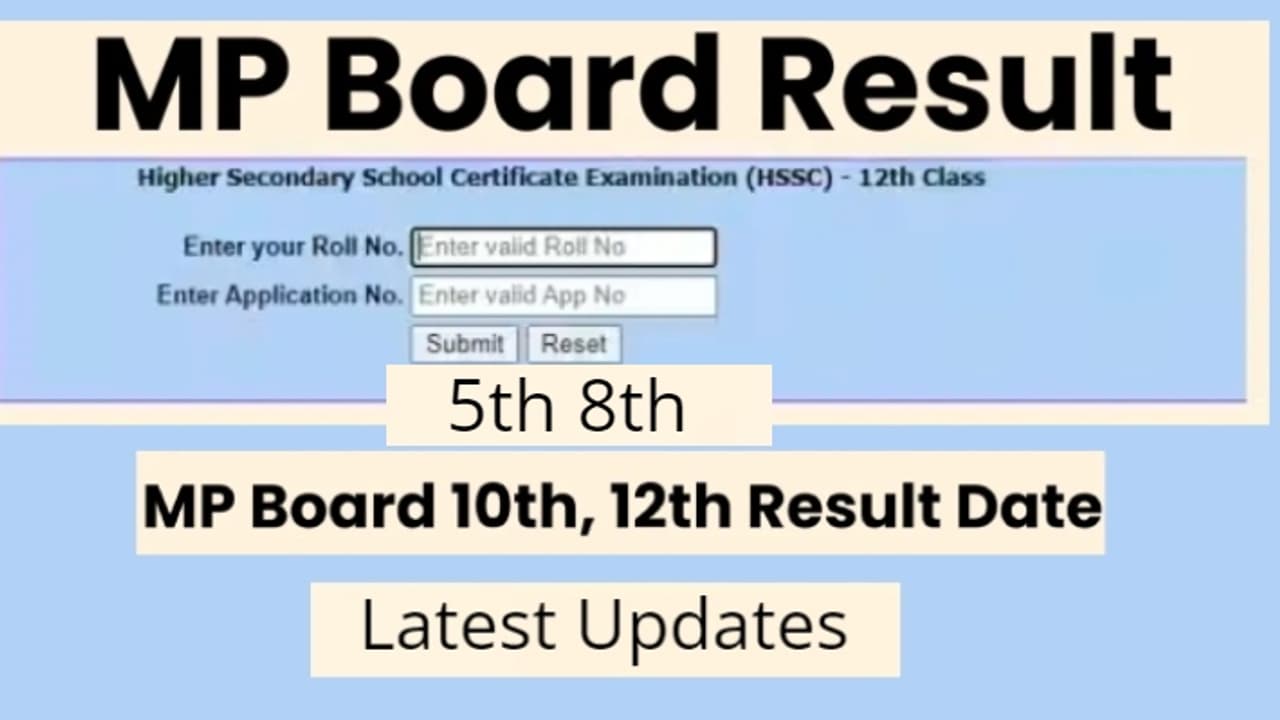 MP Board 5th 8th results 2024 MP Board 5th 8th results 2024