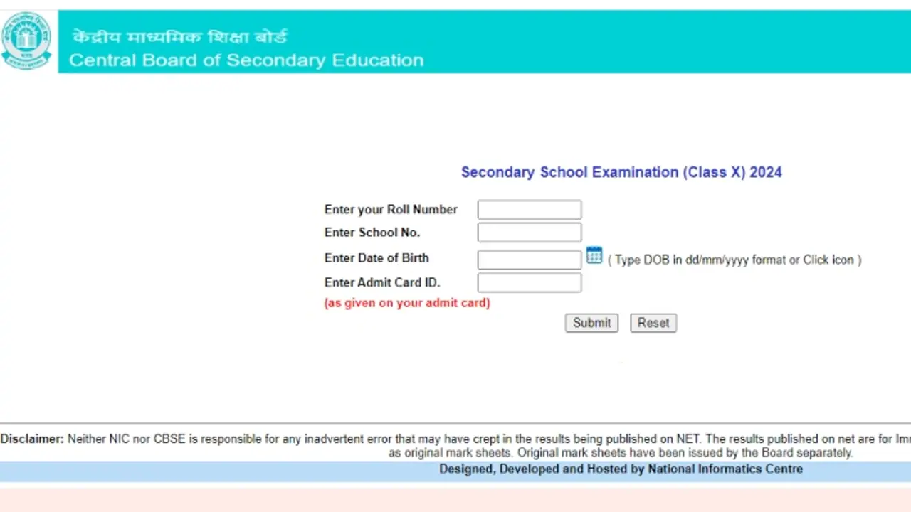 CBSE 10th Results 2024 link CBSE 10th Results 2024 link