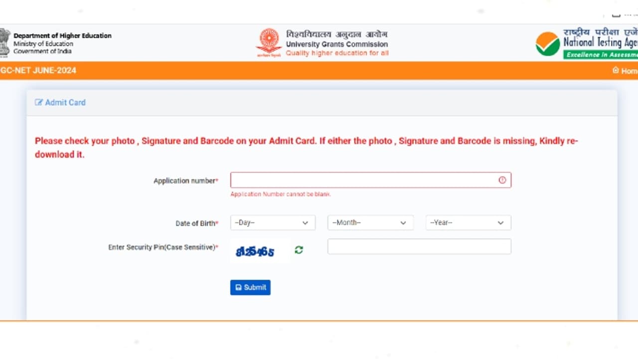 UGC NET June Admit Card 2024 link