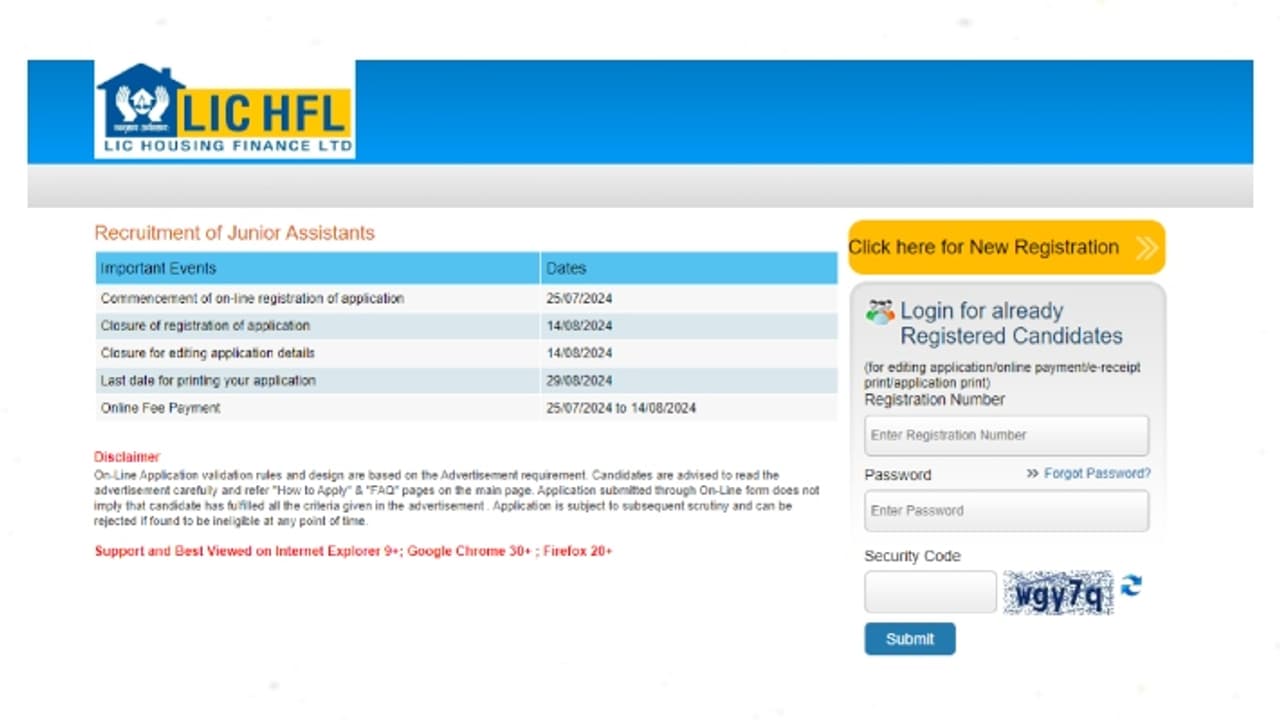 LIC HFL Junior Assistant Recruitment 2024 direct lik LIC HFL Junior Assistant Recruitment 2024 direct lik