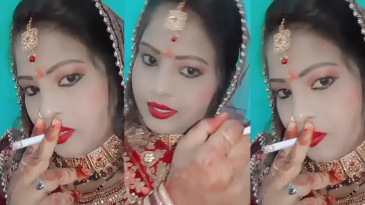 Newly wed smoking Newly wed smoking