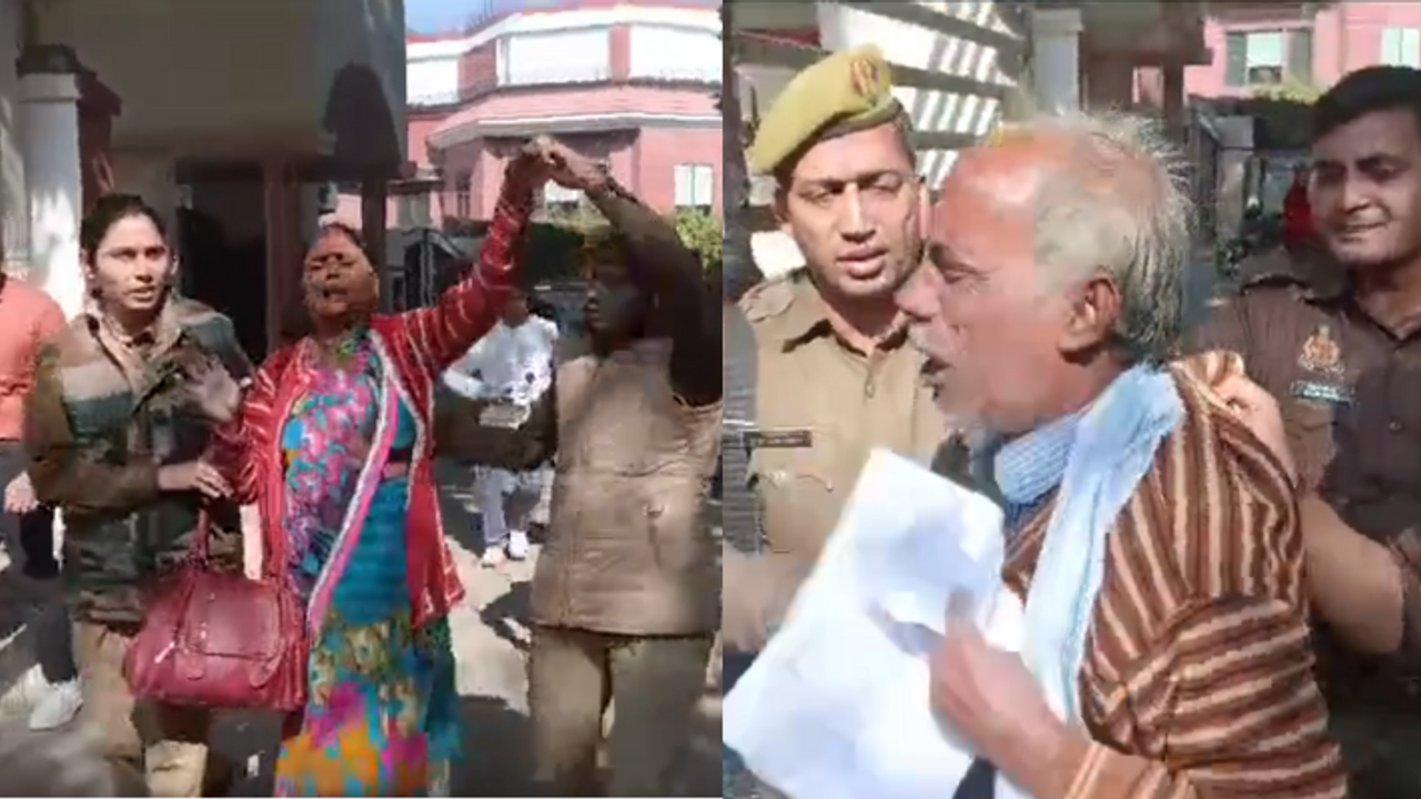 Up kanpur crime beti kidnapping buzurg dampati attempt self immolation police commissioner office Up kanpur crime beti kidnapping buzurg dampati attempt self immolation police commissioner office