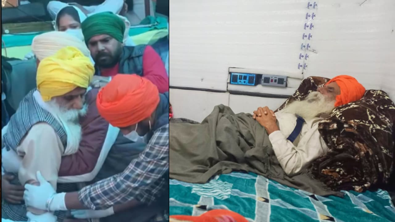 Punjab farmer protest khanoori border jagjit singh dallawal maranvrat dgp punjab meeting center talks Punjab farmer protest khanoori border jagjit singh dallawal maranvrat dgp punjab meeting center talks