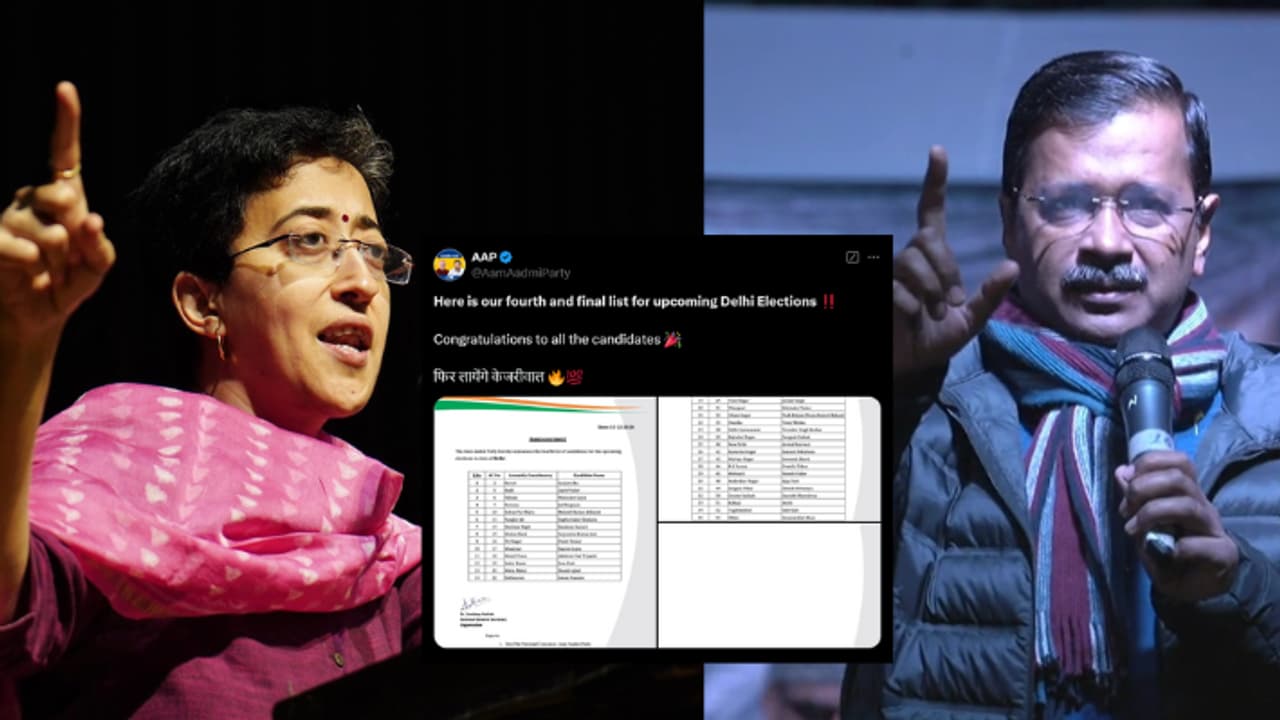 Delhi Assembly Election 2025 aap candidates list 2025 kejriwal atishi saurabh bhardwaj ramesh pahlwan
