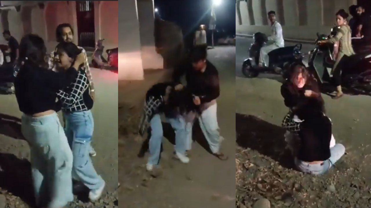 dehradun raipur girls fight road video viral on social media love triangle gali galauj dehradun raipur girls fight road video viral on social media love triangle gali galauj