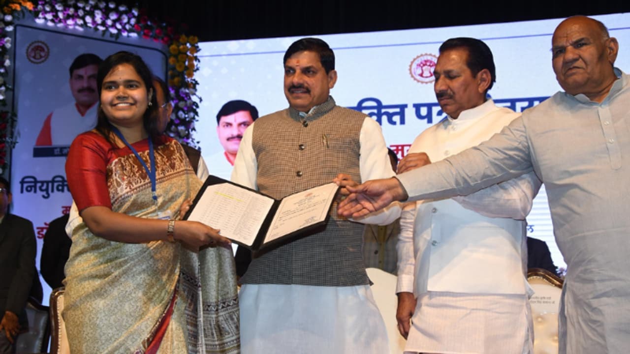 MP cm mohan yadav distributes appointment letters government officers agriculture MP cm mohan yadav distributes appointment letters government officers agriculture