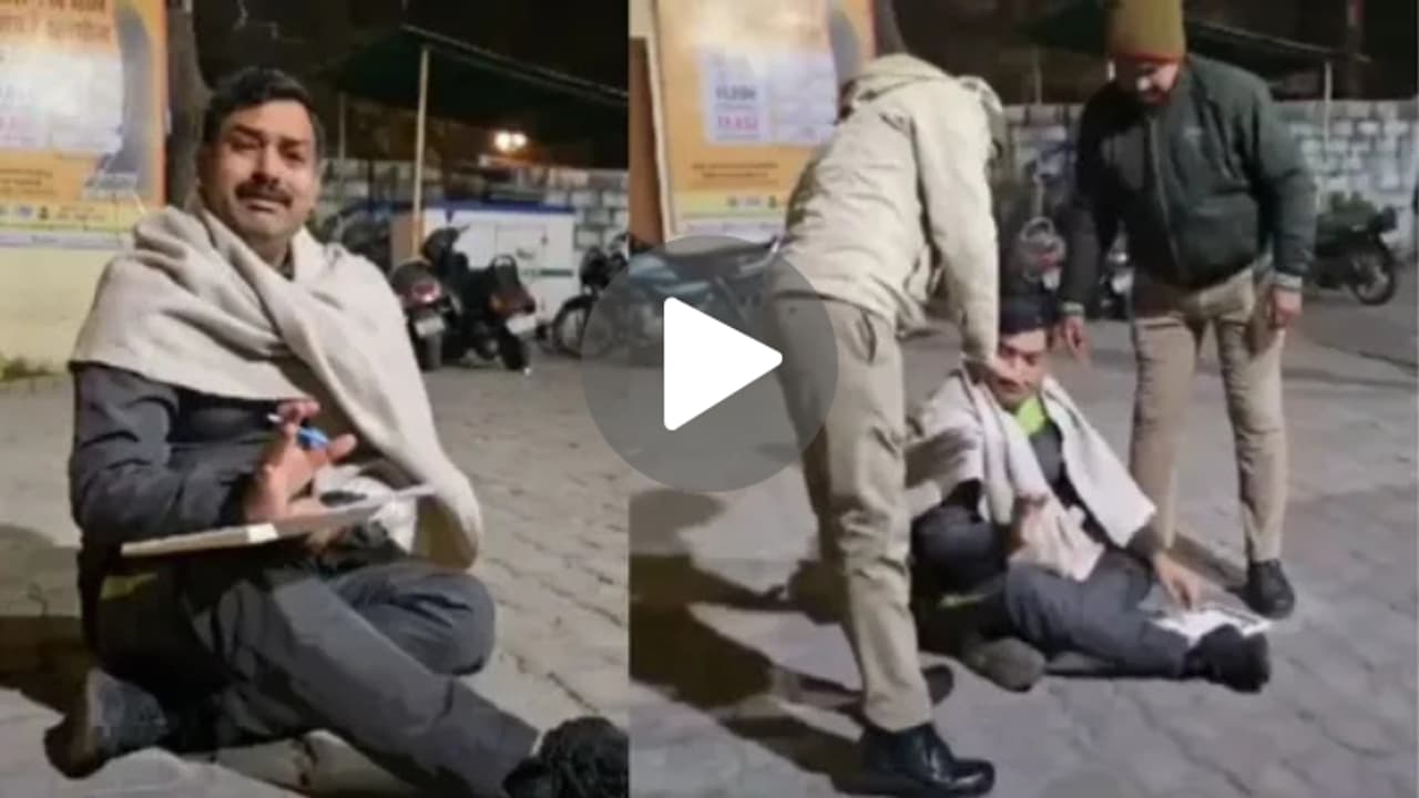 UP Jhansi Suspended Police Inspector Mohit Yadav Viral Video, Accuses RI of Kicking UP Jhansi Suspended Police Inspector Mohit Yadav Viral Video, Accuses RI of Kicking