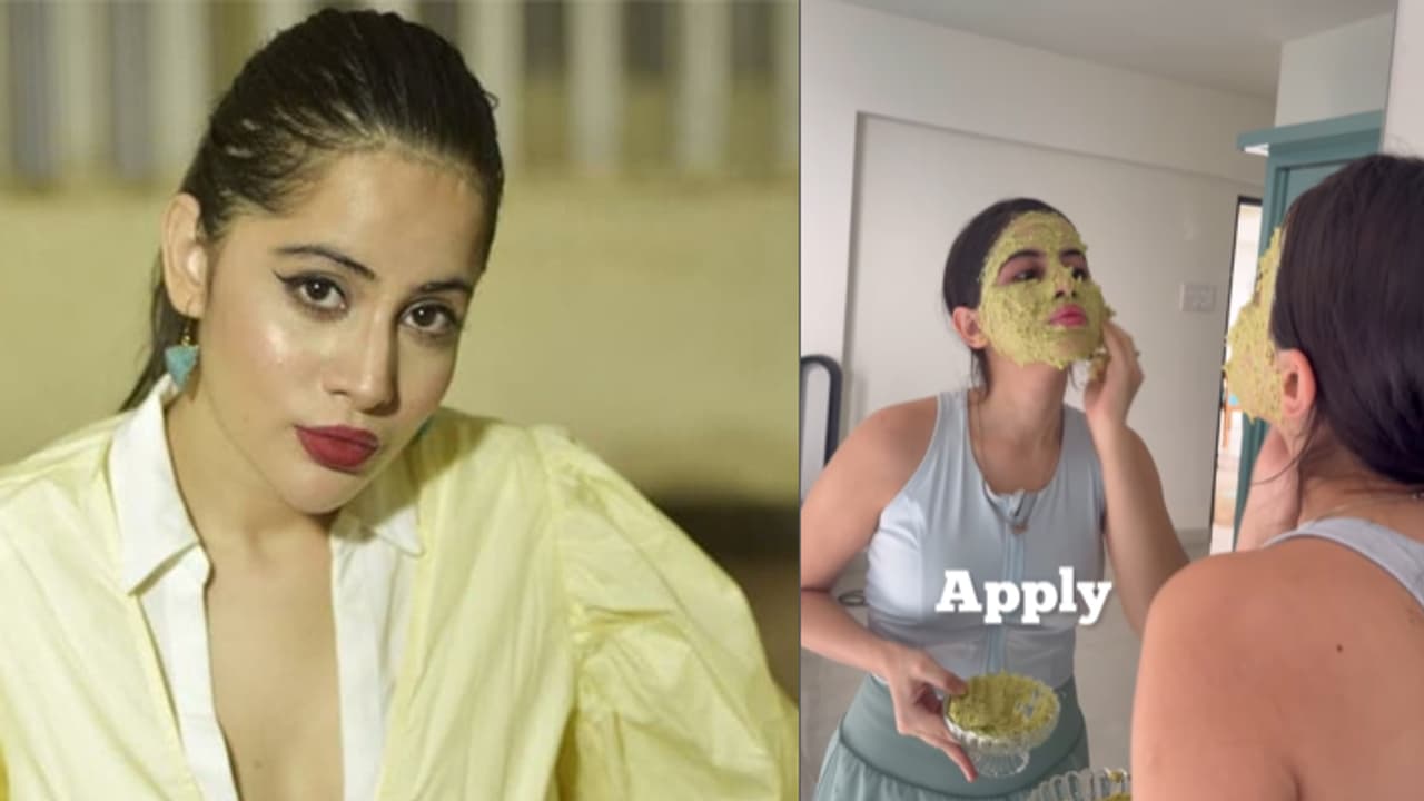 Urfi Javed viral face mask