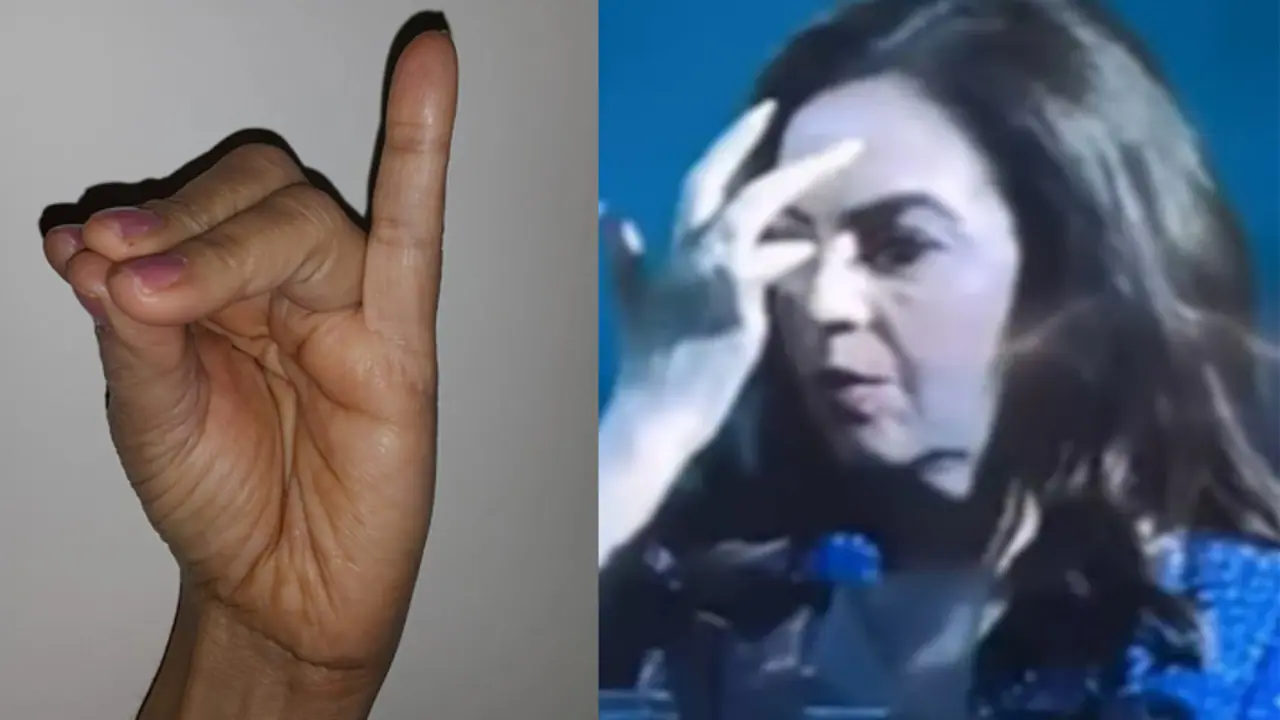 Nita Ambani Mantra with finger Nita Ambani Mantra with finger