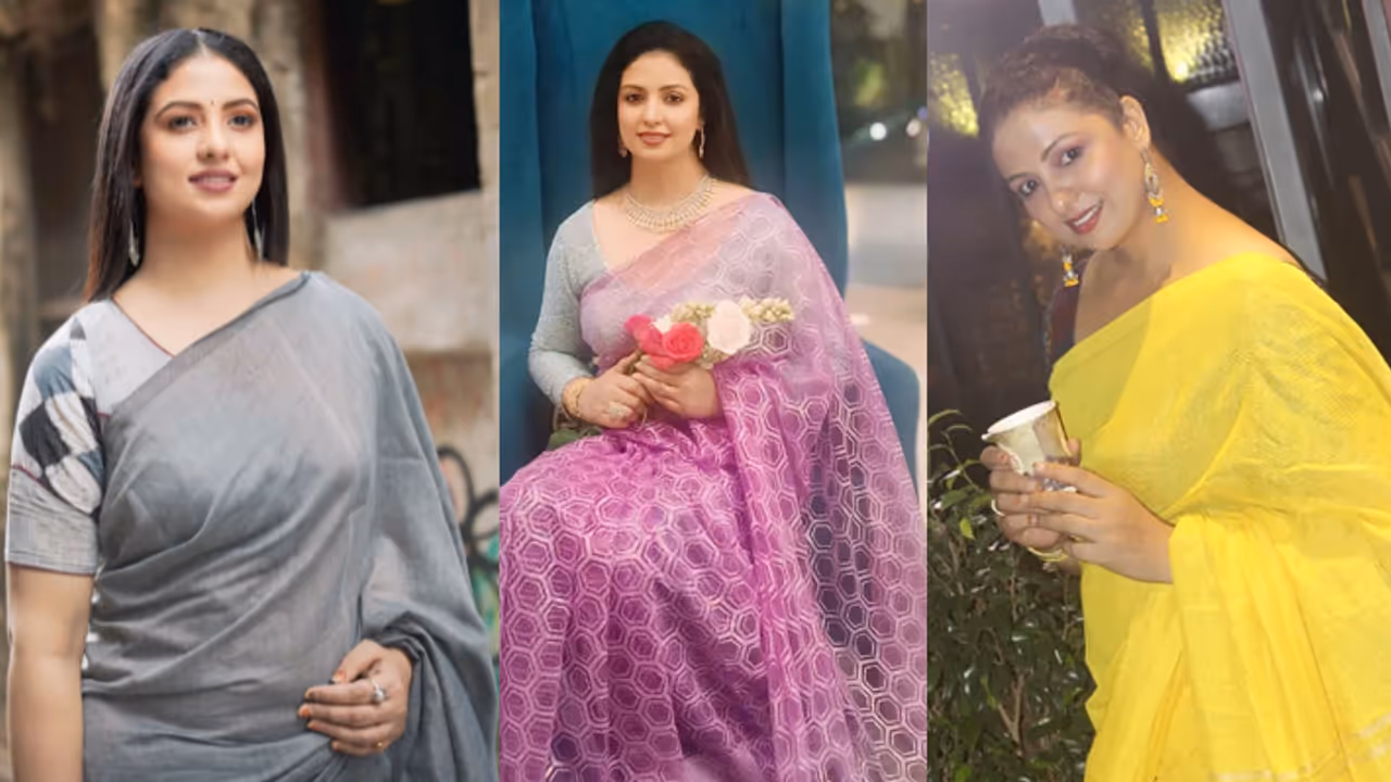 Hasin Jahan Saree looks