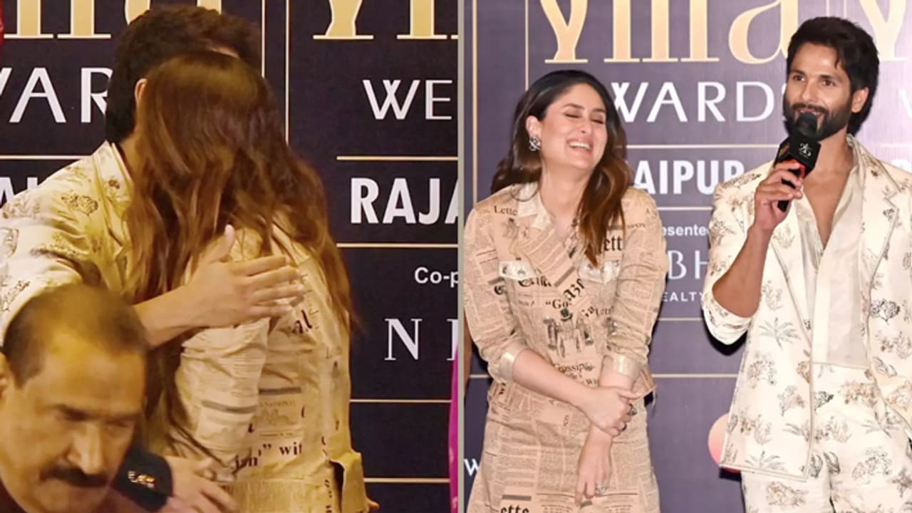 Kareena kapoor Shahid Kapoor Hug Each Other At IIFA 2025 Kareena kapoor Shahid Kapoor Hug Each Other At IIFA 2025