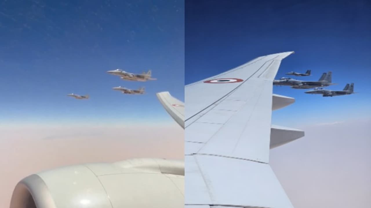 Saudi fighter jets escort PM Modi